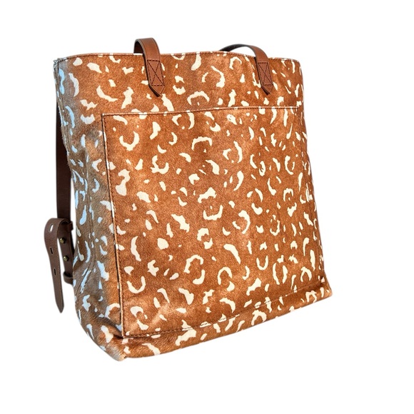 Madewell The Medium‎ Transport Tote Printed Calf Hair Edition Pecan M6314 Bag - Picture 5 of 7